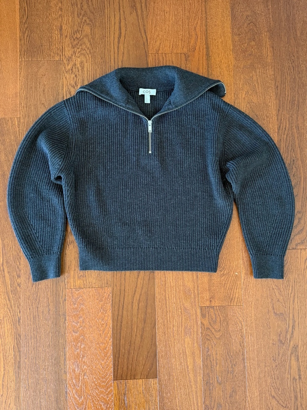 COS Wool and Cotton Half Zip Sweater Jumper size S - Picture 6 of 8